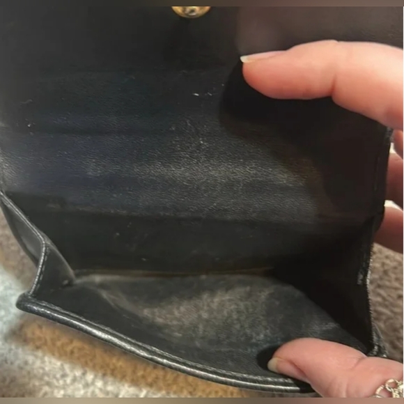 *GVY* MIU MIU Matelasse Gather Leather Bifold Wallet Black EUC++ - Picture 8 of 10